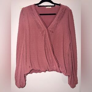 Eesome Pink Wrap Top